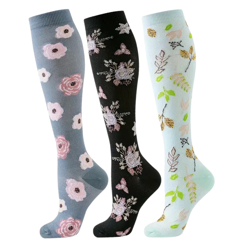 Paquete 3 Calcetines Flores ComfortMed™